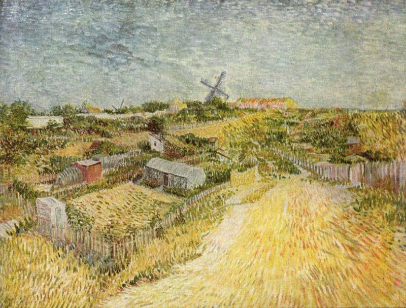 Vincent Van Gogh Gemusegarten am Montmartre china oil painting image